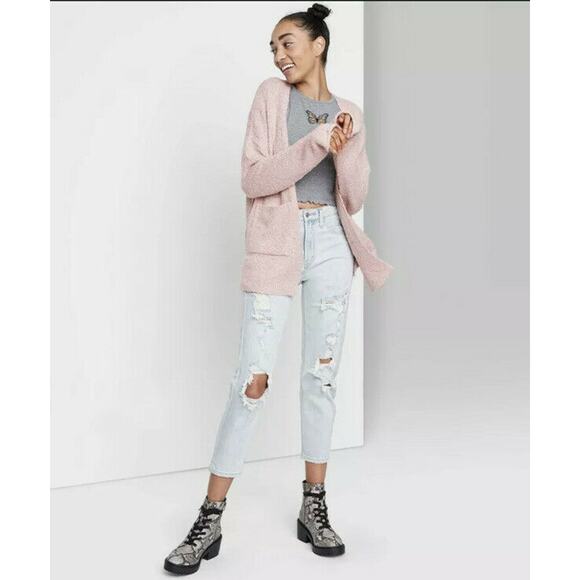 Wild Fable Rose Pink Cardigan XS Soft Knit NWT - Picture 2 of 9